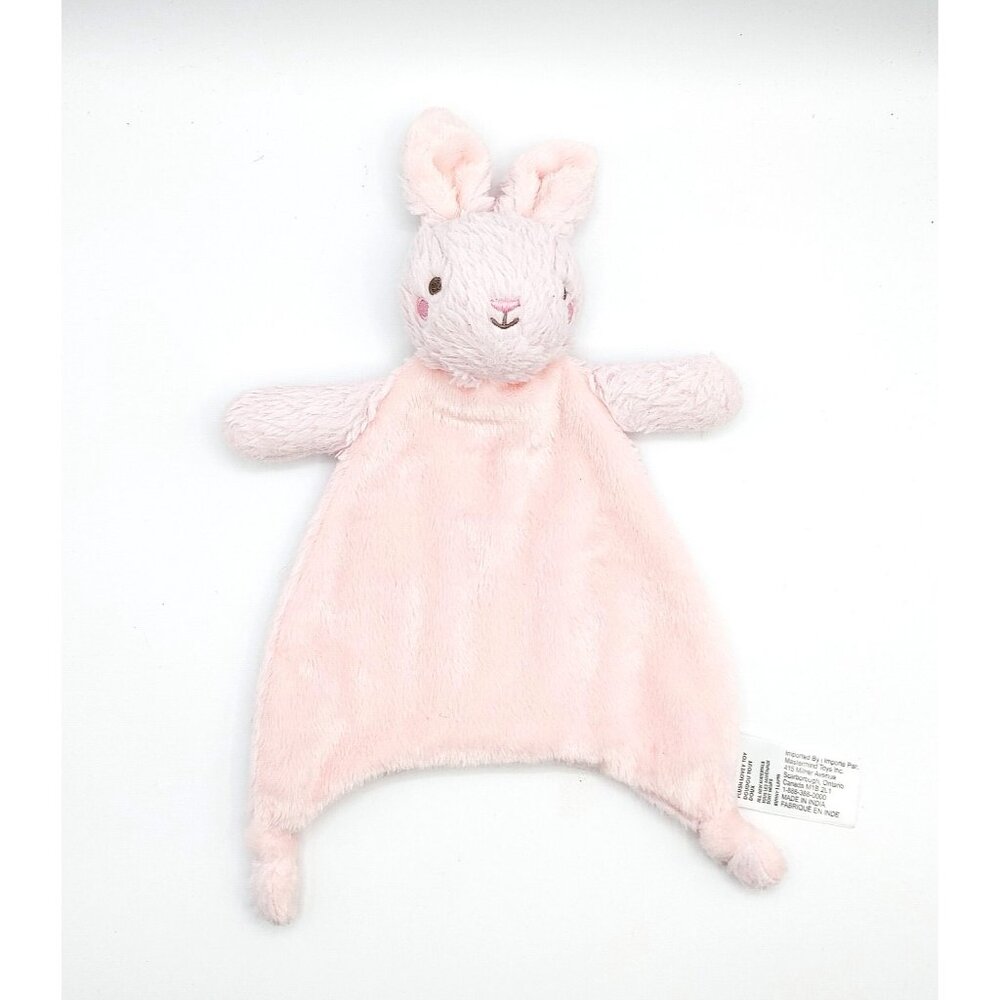 Mastermind toys Pink Rabbit Lovey Security Blanket 13"
